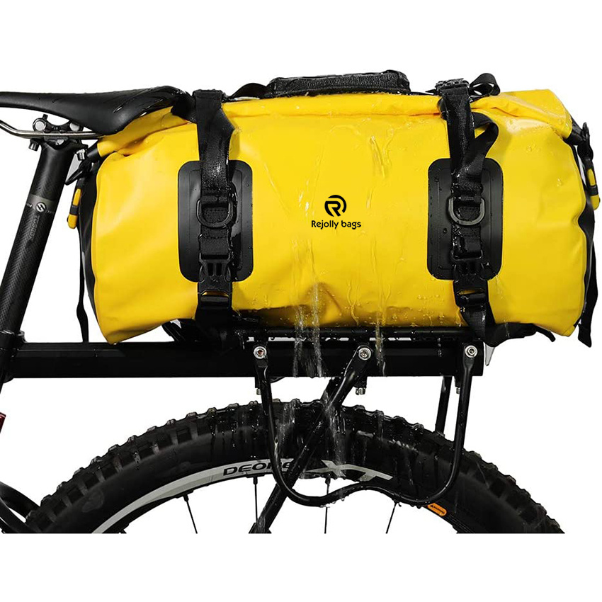 20L Waterproof Motorcycle Tail Bag Waterproof Duffle Bag Motor Travel Luggage for Camping, Boating