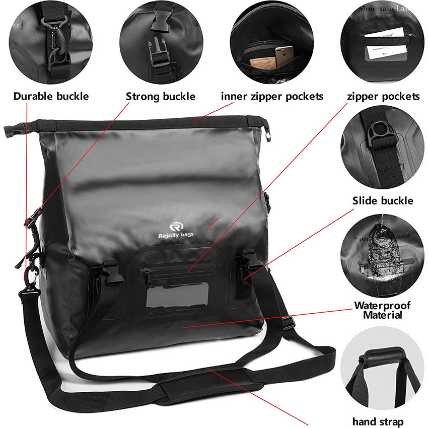 Lightweight 35L Sizes Large Storage Space Durable Waterproof Duffel with Straps and Handles for Camping Bag