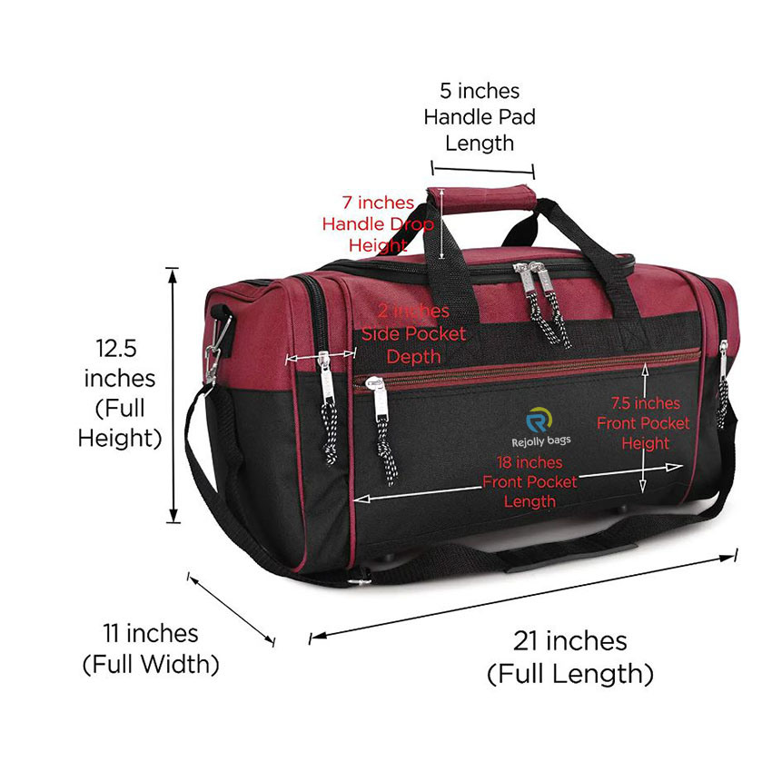 Large Carry on Sports Duffle with Adjustable Strap for Traveling Bag