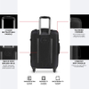 4-Wheel Spinner Carry-on Travel Bag Large Capacity Durable Luggage