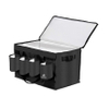 Hot Food Delivery Bags with 4 Drink and Cup Holder for Delivery Eats Catering Tea Bags Insulated Warming Carrying