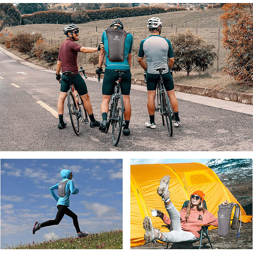 Daypack Adjustable Water Backpack Lightweight Insulated Rucksack Backpack for for Running Cycling Biking Hiking Climbing Hydration Bag