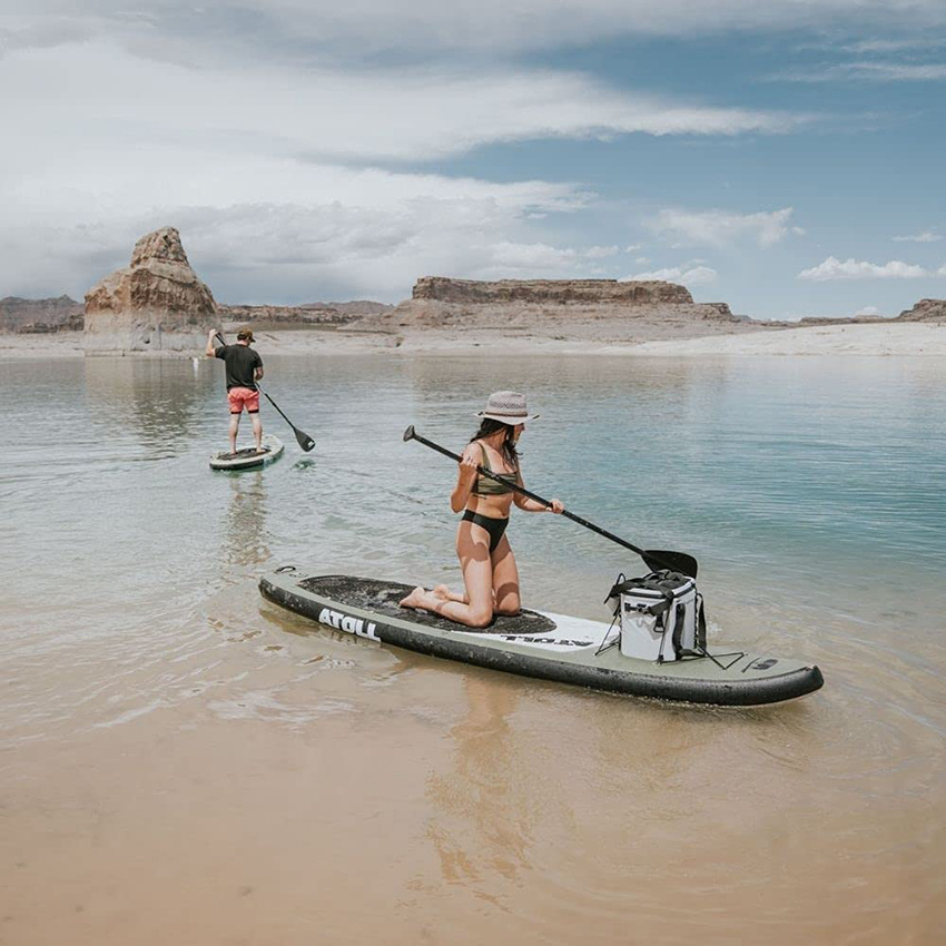 Heavy Duty Waterproof 20-Can Soft Cooler Bag for Camping Kayaking Beach Trips Mesh Tote Insert Included