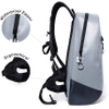 Waterproof Backpack TPU Coated Durable Nylon Lightweight Adjustable Straps Unisex Bag for Commuters Biking Walking College Large Capacity