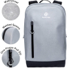 Waterproof Backpack TPU Coated Durable Nylon Lightweight Adjustable Straps Unisex Bag for Commuters Biking Walking College Large Capacity