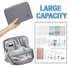 Big Capacity Pencil Case Canvas Large Storage Pouch Pen Holder Simple Stationery Bag Office Organizer School Supplies Pen Bag RJ21646