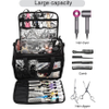 Toiletry Travel Bag, Cosmetics Beauty Hairdresser Bag with Shoulder Strap Insulation Material Cosmetic Bag RJ21684