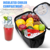Bike Handlebar Bag Bicycle Insulated Cooler Bag with Reflective Strap Touchable Transparent Phone Pouch Bicycle Bag 