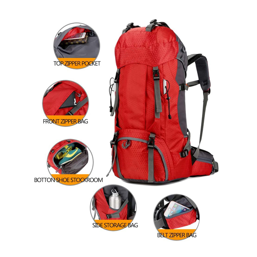 Waterproof Gym Bag Lightweight Hiking Backpack Outdoor Sport Travel Bag for Climbing Camping Touring