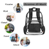 Heavy Duty Clear Backpack Transparent Backpack Women′s Backpacking Backpack Eco Friendly Durable Rucksack