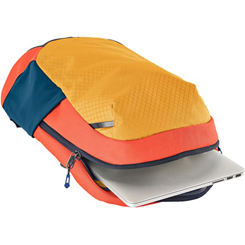 Sustainable Large Durable Yellow Travel Bag Urban Backpack for Vacation or Business Travel