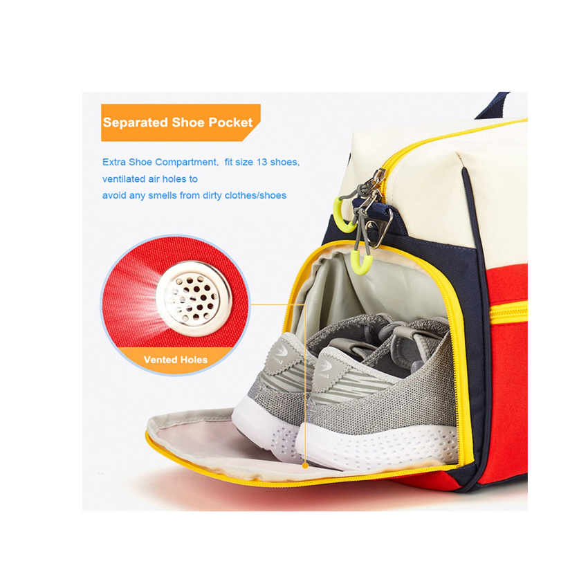 Fashion Handbags Gym Duffle Bag Sport Travel Tote Bag with Wet Pocket and Shoe Compartment