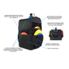 Large Capacity Frisbee Disc Golf Bag Backpack Multi-Functional Outdoor Sports Travel Frisbee Golf Backpack