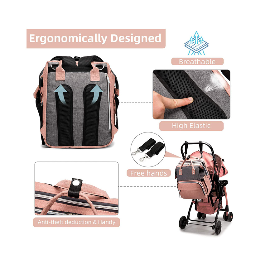 Baby Diaper Bag Multi-Function Travel Foldable Baby Bed Fashion Baby Sleeping Bag