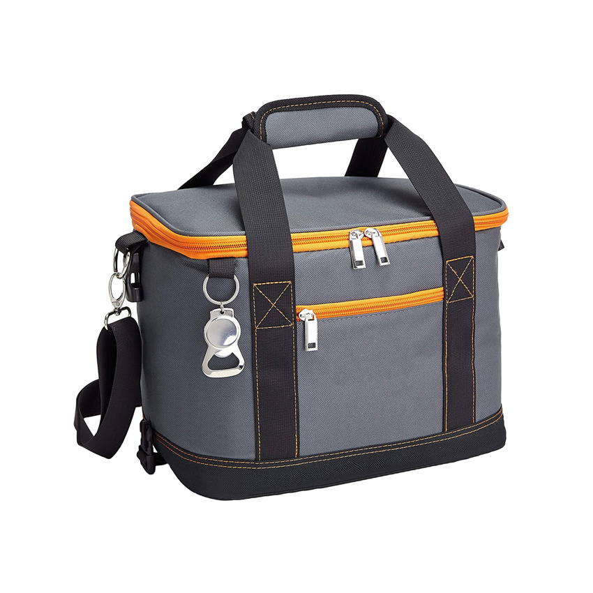Insulated Cooler Bag Collapsible Thermal Bag with Removable Shoulder Strap Beach Picnic Bag