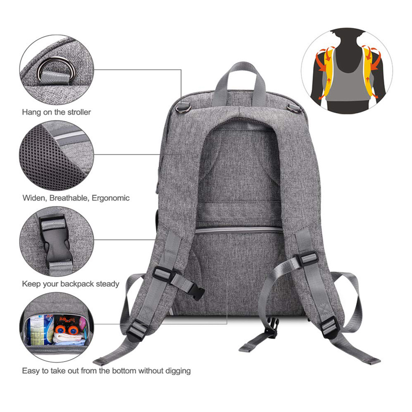 Baby Sleeping Diaper Bags Waterproof Mulitfunctional Baby Bag Backpack Mommy Travel Bag