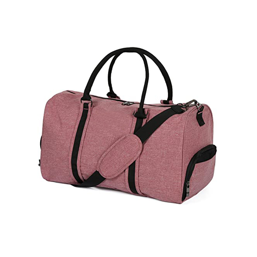 Canvas Duffle Bag with Shoe Compartment Sport Bag Gym Bag Travel Luggage Handbags