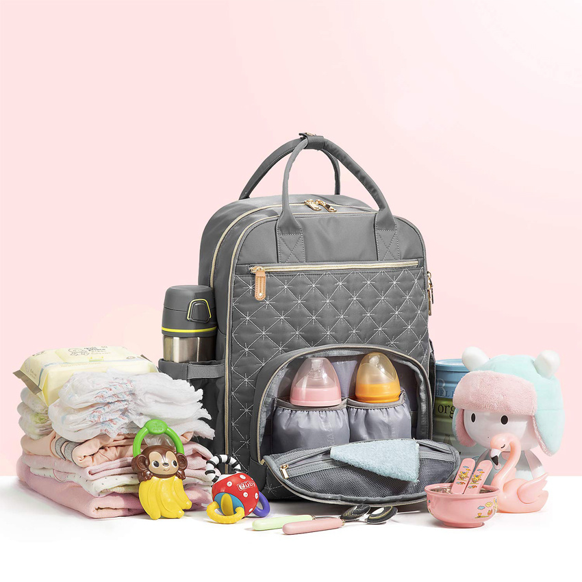 Wholesale Diaper Backpack Bag Fashionable Baby Diaper Bags Mummy Bag