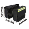 Double Pouches Pannier Waterproof Bicycle Bag Cycling Saddle Bag Front Frame Saddle Top Tube Bag