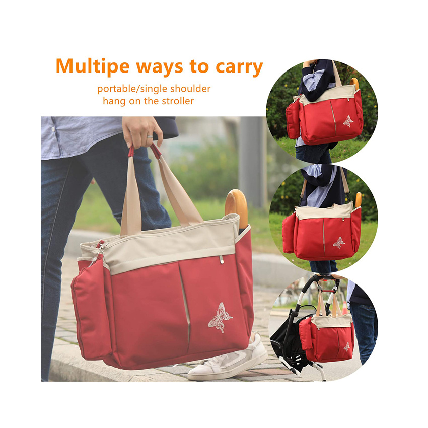 Large Travel Diaper Bag Tote Bag Multifunctional Baby Bag Fashion Wholesale Woman Bag