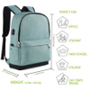 Durable School Laptop Backpack with USB Charging Port Travel College Bag Water Resistant College Computer Bag