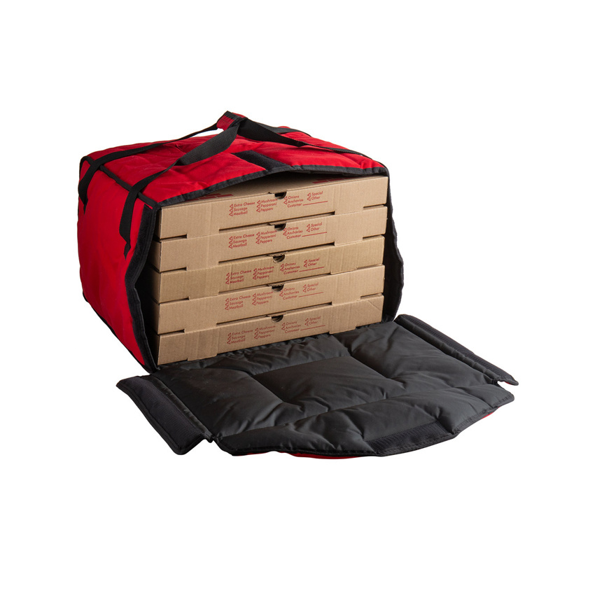 Large Food Delivery Bag Insulated Pizza Bag Hot Cold Pack Cooler Box