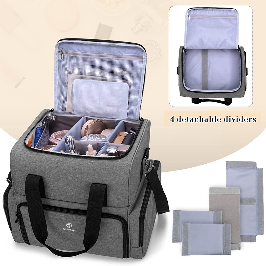 Large Travel Makeup Bag with 3 Inner Removable Pouches,Large Cosmetic Bag Cosmetic Bags RJ21692