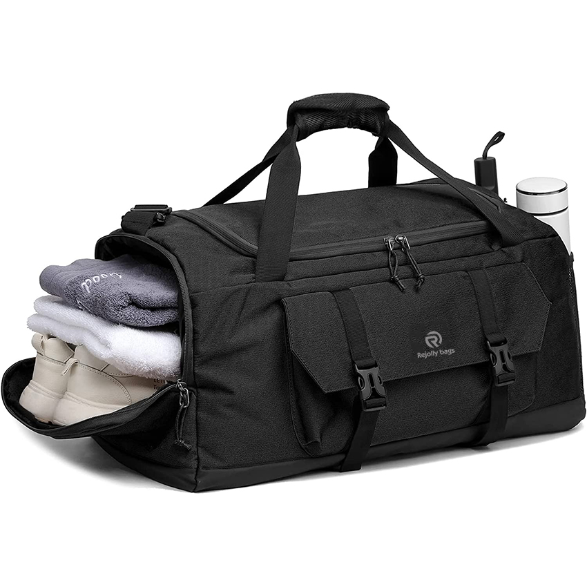 55L Large Gym Bags for Men Casual Weekender Overnight Bag for Women Lightweight Travel Duffel Bags with Shoes Compartment Sports Bag RJ196176