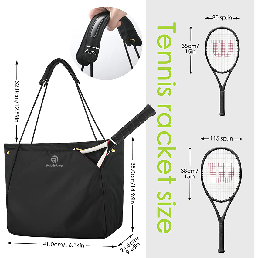 Tennis Tote Bag for Tennis Racket,Shoulder Bag for Women Racquet with a Head Size, Pickleball Bag,Racquetball Sports Bag RJ196155