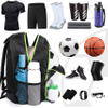 Lightweight Soccer Bag with Ball Holder for Youth Boy Girl, Water resistant Sport Equipment Bags Fit Basketball Volleyball Football Accessories Ball Bag RJ196116