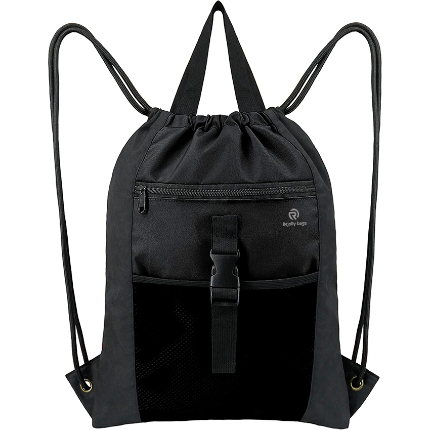 Gym Bag Drawstring Backpack X-Large Sports Bag with Inner Zipper Pocket for Men Women Waterproof Cinch Gym Ball Bag RJ196128