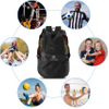 Large mesh equipment bag black, Soccer Ball Bag with Adjustable Shoulder Strap,600D Oxford Cloth mesh sports Ball Bag RJ19694