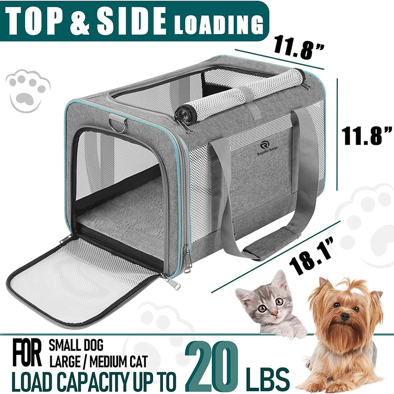 Pet Bag for Large Cats 20 Lbs Soft Sided Dog Travel Carrier RJ206126