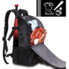 Backpack Bag for Youth,Boys and Adult with Fence Hook Hold 2 Tee Ball Bats, Batting Glove, TBall Gear Bags RJ19683