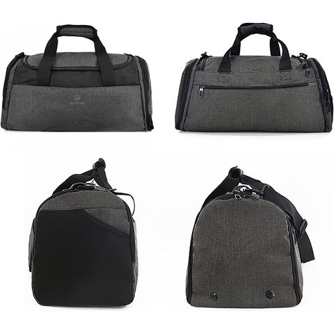 Weekender Overnight Bag with Shoes Compartment And Wet, Foldable Carry on Duffel Bag With Adjustable Strap for Men Women Duffel Bags RJ204206