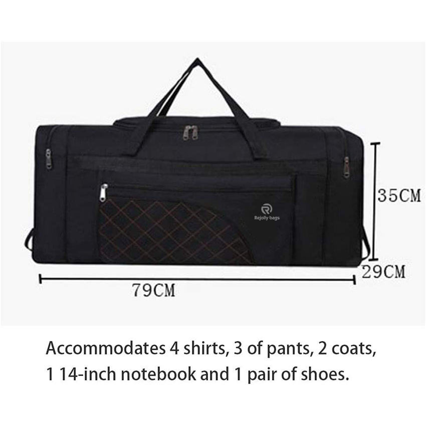 Foldable Travel Duffle Bag, Sports Gym Bag, Overnight Bag, Shoe Compartment, Lightweight and Waterproof, Large Capacity Duffel Bags RJ204238
