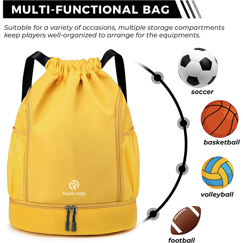 Youth Soccer Bags Boys Girls Backpack for Soccer Basketball Volleyball & Football with Ball Compartment Ball Bag RJ19691