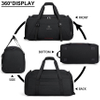 55L Water Resistant Sports Bag Gym Duffle Bag with Wet Pocket Large Weekender Overnight Bag with Shoe Compartment Duffel Bags RJ204208