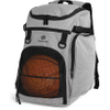 Large Gray Adult Sports Gym Backpack for Men and Women with Ball Compartment for Basketball, Volleyball, Soccer Ball Bag RJ19688