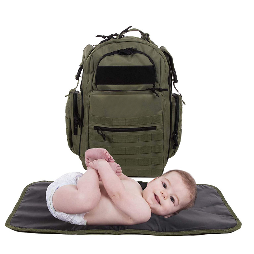 Travel Bags Fashion Mommy Baby Bag Daddy Diaper Bag with Changing Pad