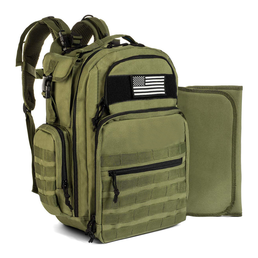 Travel Bags Fashion Mommy Baby Bag Daddy Diaper Bag with Changing Pad