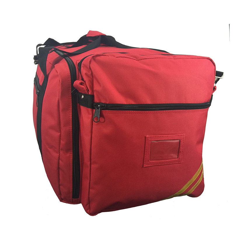 Firefighter Gear Bag Heavy Duty Fireman Equipment Bag Red Emergency Paramedic EMT Bag