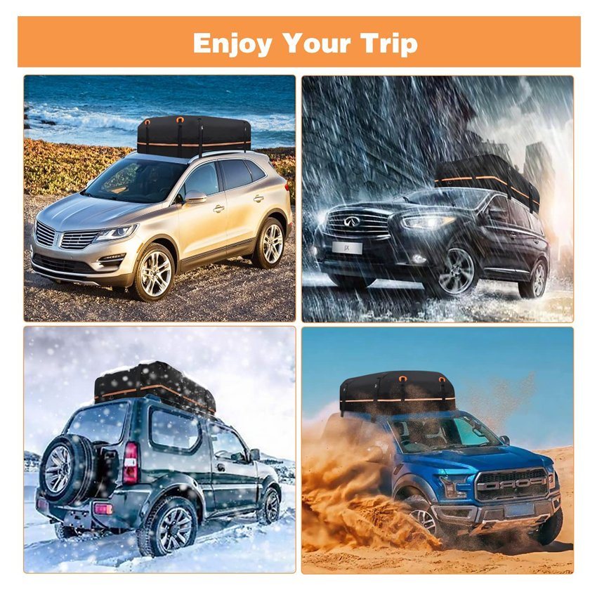 Rooftop Cargo Bag Waterproof Soft-Shell Vehicle Car Roof Luggage Carriers for All Vehicles SUV