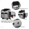 Storage Pockets Pet Travel Carrier Removable Rolling Pet Backpack for Dogs Cats