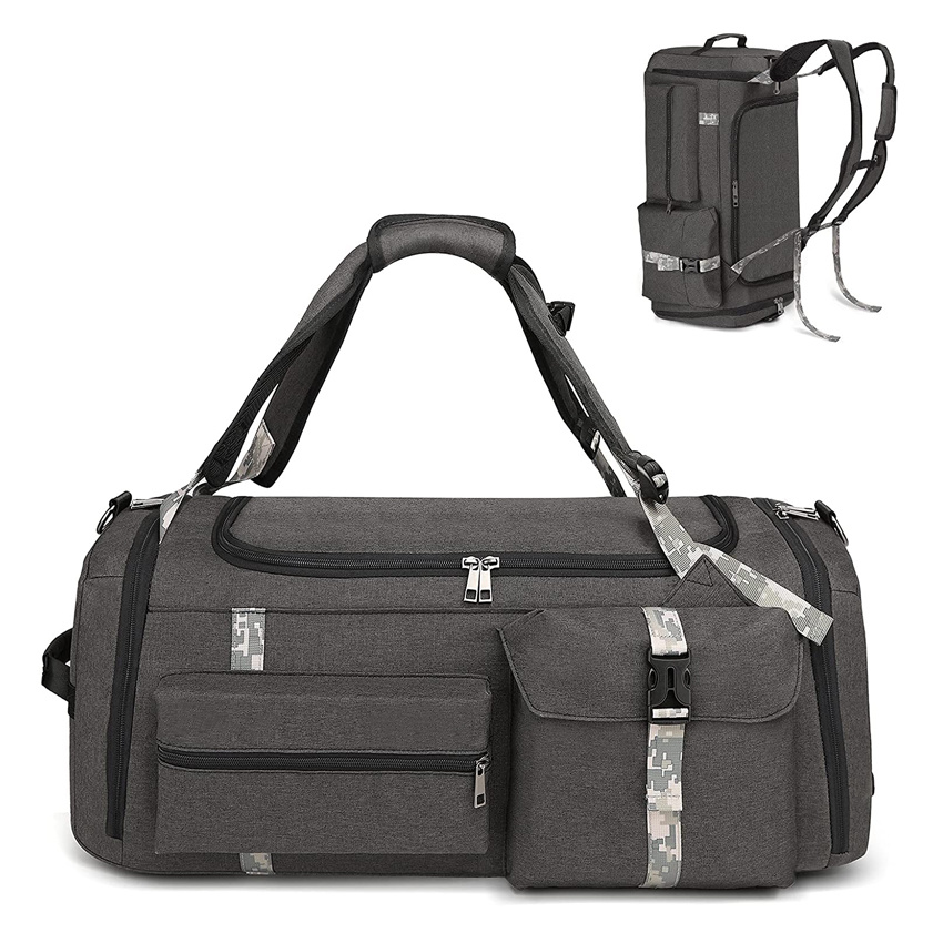 Mens Sports Gym Bags Shoulder Bag Travel Camping Duffel Luggage Backpack