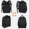 Large Rolling Backpack for Men Women Water Resistant Business Travel Carry on Wheeled Durable Roller College School Computer Bookbag Fits 15.6 Inch Laptop Trav