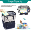 Multifunction Large Baby Bags with Changing Pad & Stroller Straps & Pacifier Case Unisex Stylish Travel Back Pack Nappy Changing Bag for Moms Dads Diaper Bag