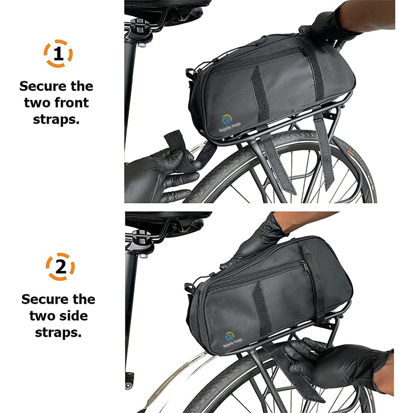 Large Capacity Hard Shell Storage Bike Rear Rack Bag