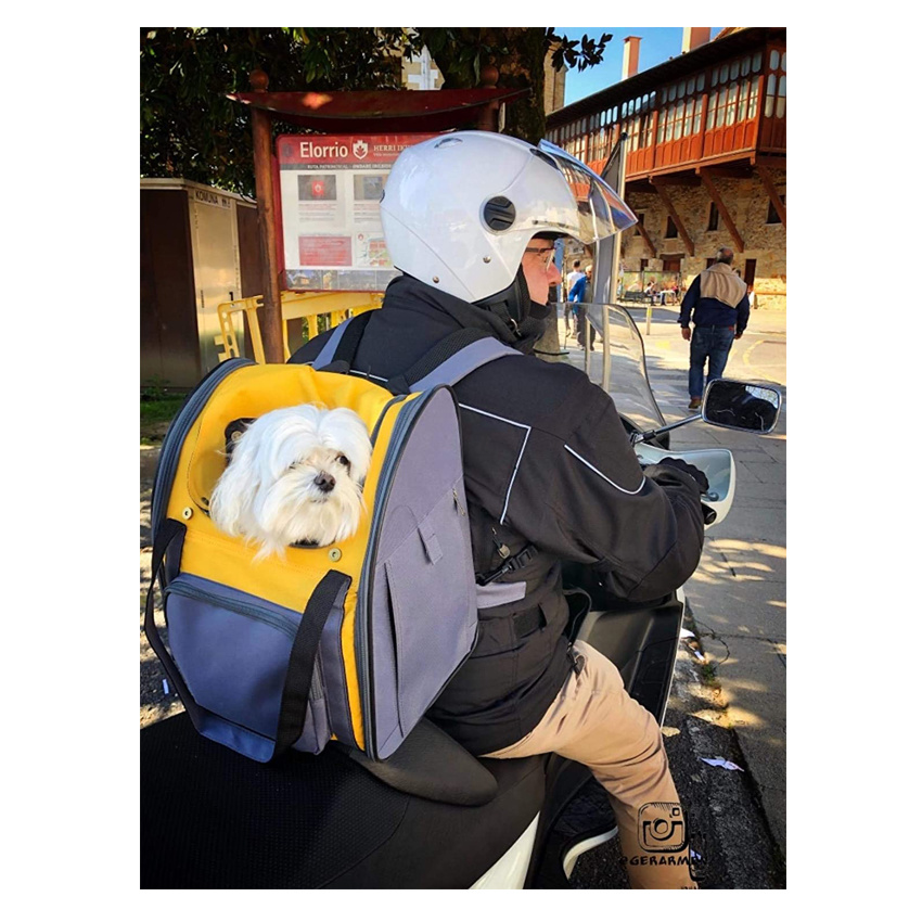 Dog Travel Carrier Backpack Puppy Outdoor Backpack Ventilated Pet Bag