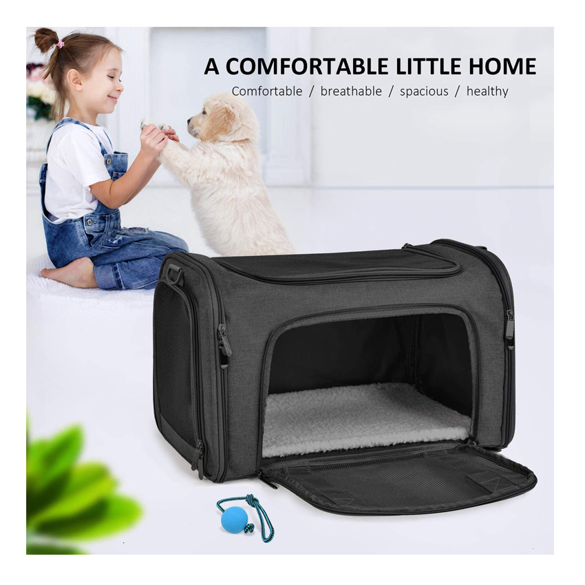 Dog Travel Bag Pet Carrier Bag Pet Cage Durable Dog Bed Collapsible Puppy Carrier